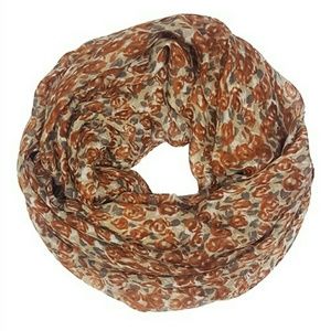 Brown Floral Infiniti Scarf